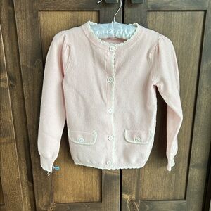 Edgehill Collection Soft Pink Button-Up Sweater
